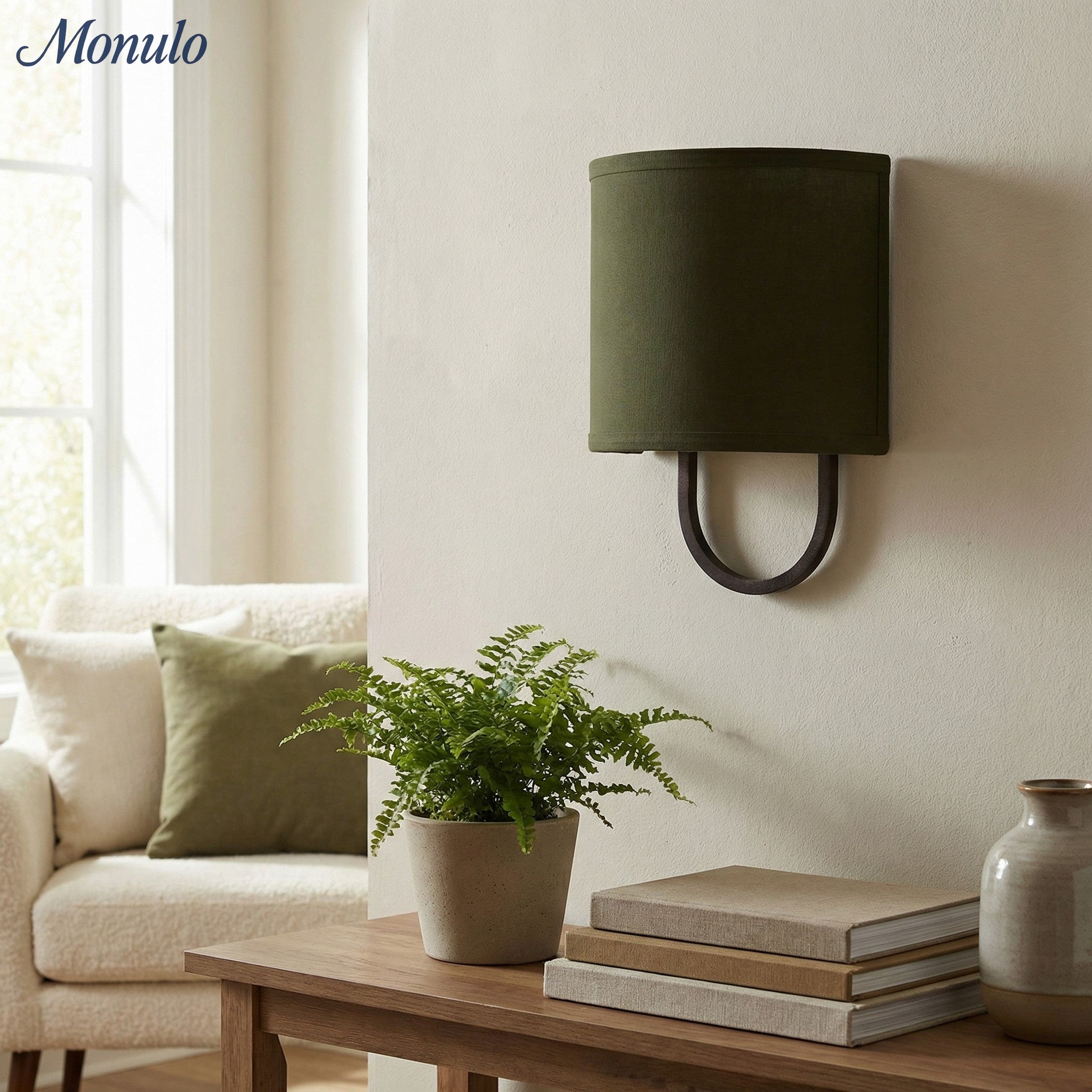 Wandlamp Stoffen Kap – Moderne Slaapkamer Wandverlichting voor Sfeervolle Ambiance | Sansoti