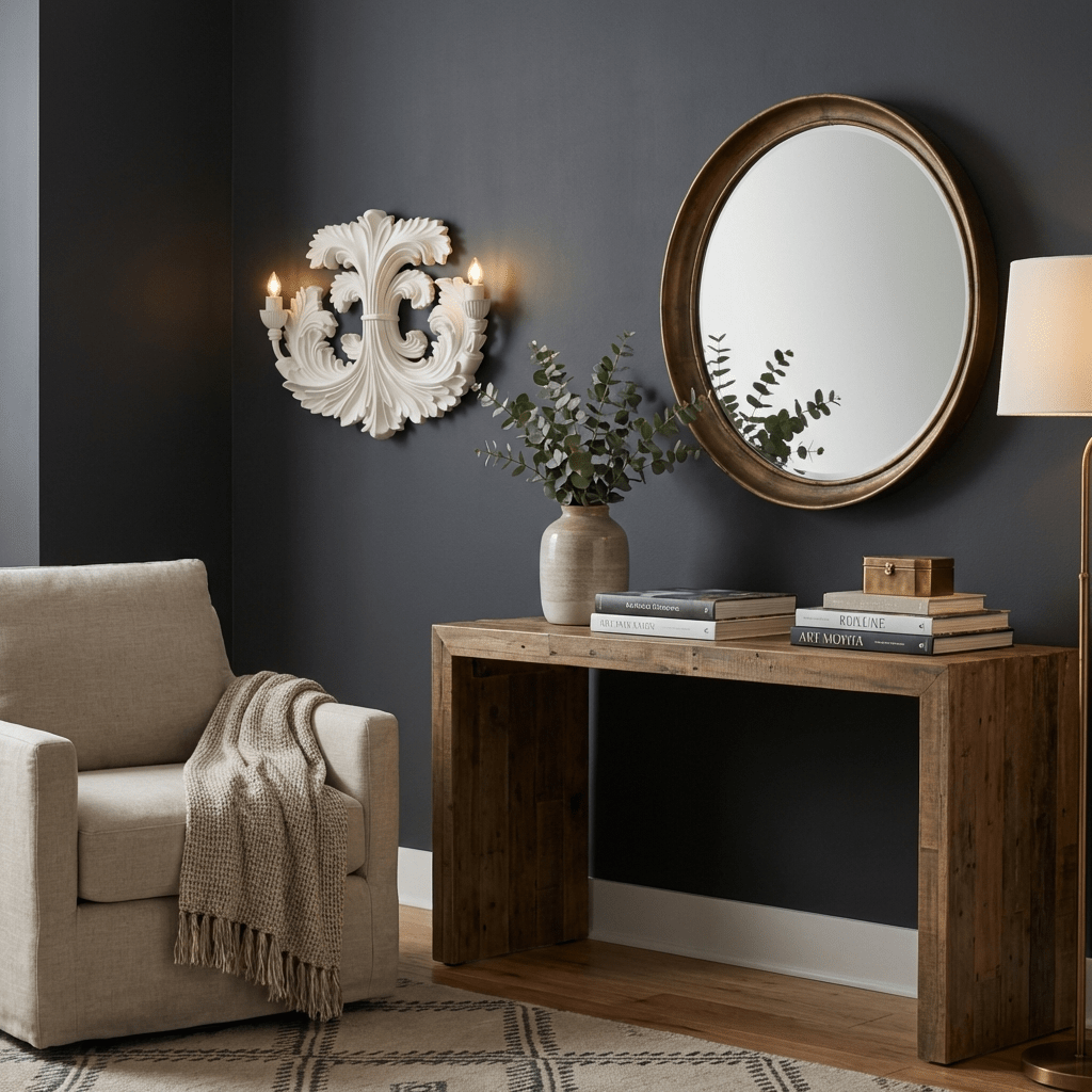 Klassieke Barok Wandlamp Met Florale Gipsdetails En Dubbele Lichtbron Voor Sfeervolle Binnenverlichting | Sansoti