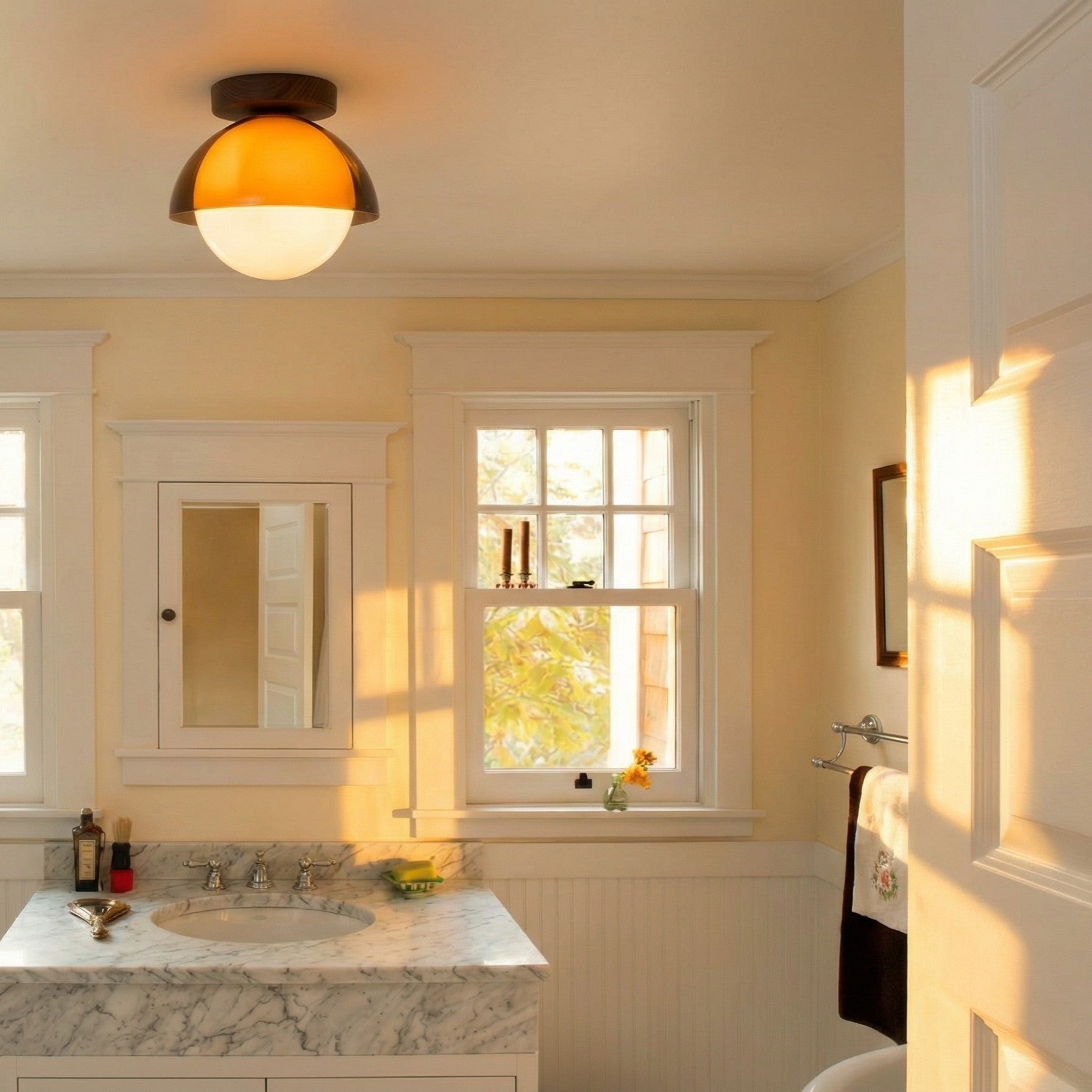Vintage Plafondlamp met Zonsondergangstinten voor Gang en Entree – Moderne Sfeerverlichting | Sansoti
