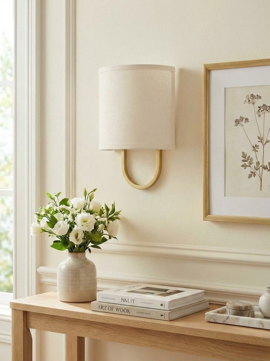 Wandlamp Stoffen Kap – Moderne Slaapkamer Wandverlichting voor Sfeervolle Ambiance | Sansoti