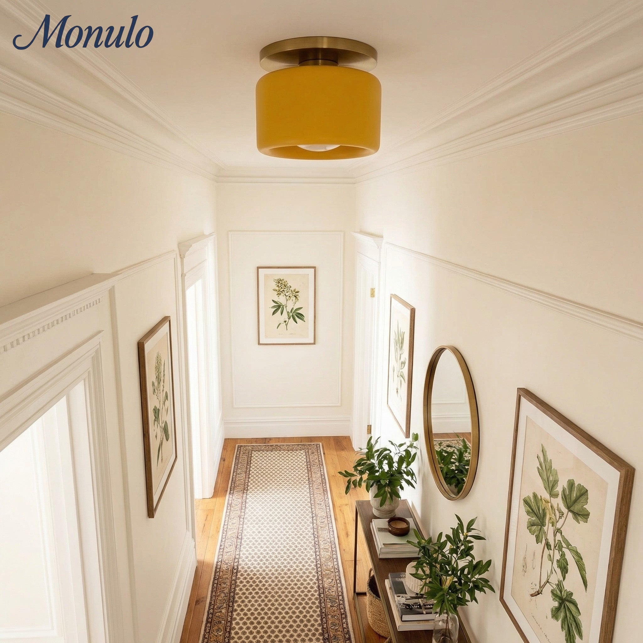 Porseleinen Plafondlamp met Strakke Montage – Moderne Lage Profiellamp Keramiek Opbouwverlichting | Sansoti