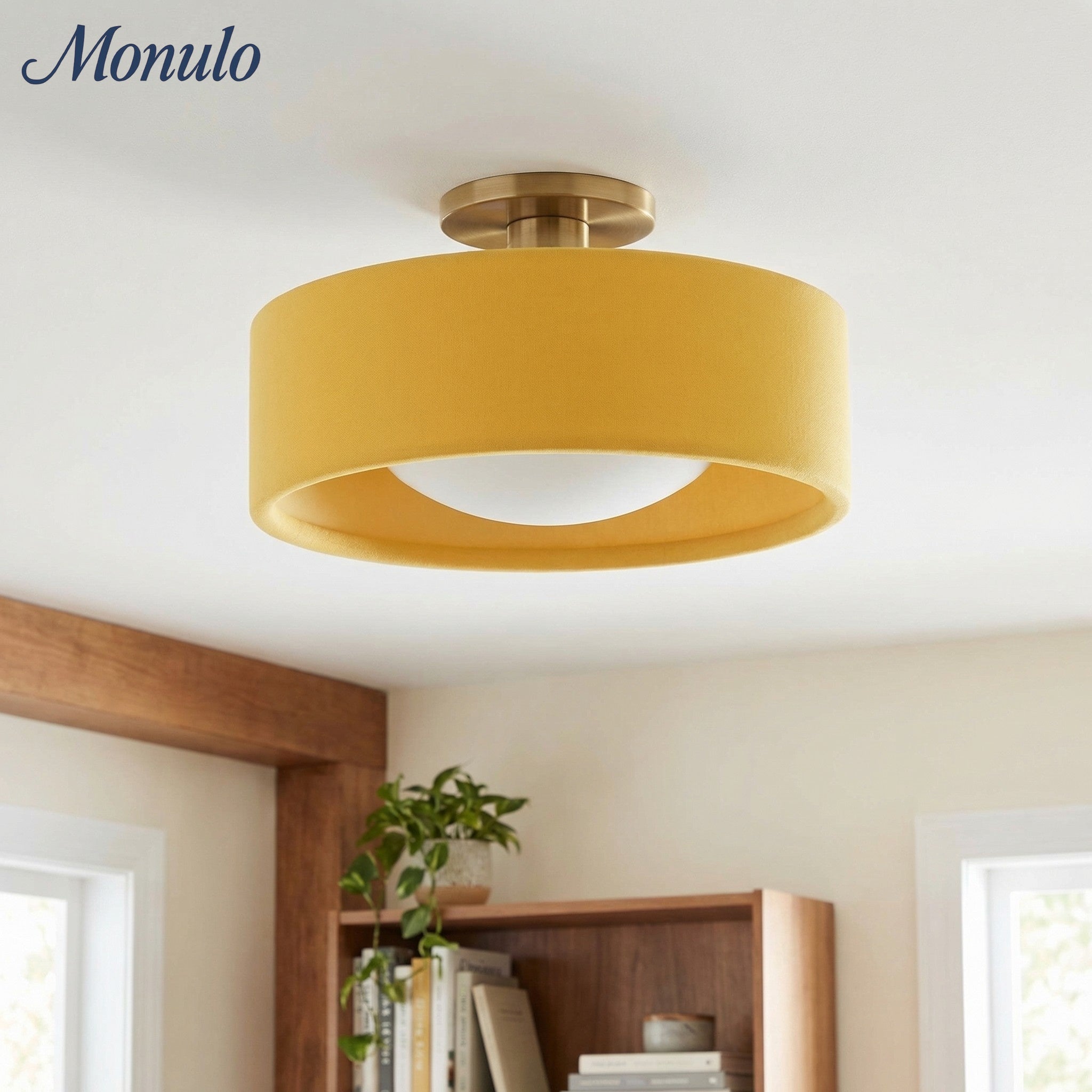 Porselein Plafondlamp Rond Modern – Zachte Sfeerverlichting voor Gang Kantoor Keuken | Sansoti