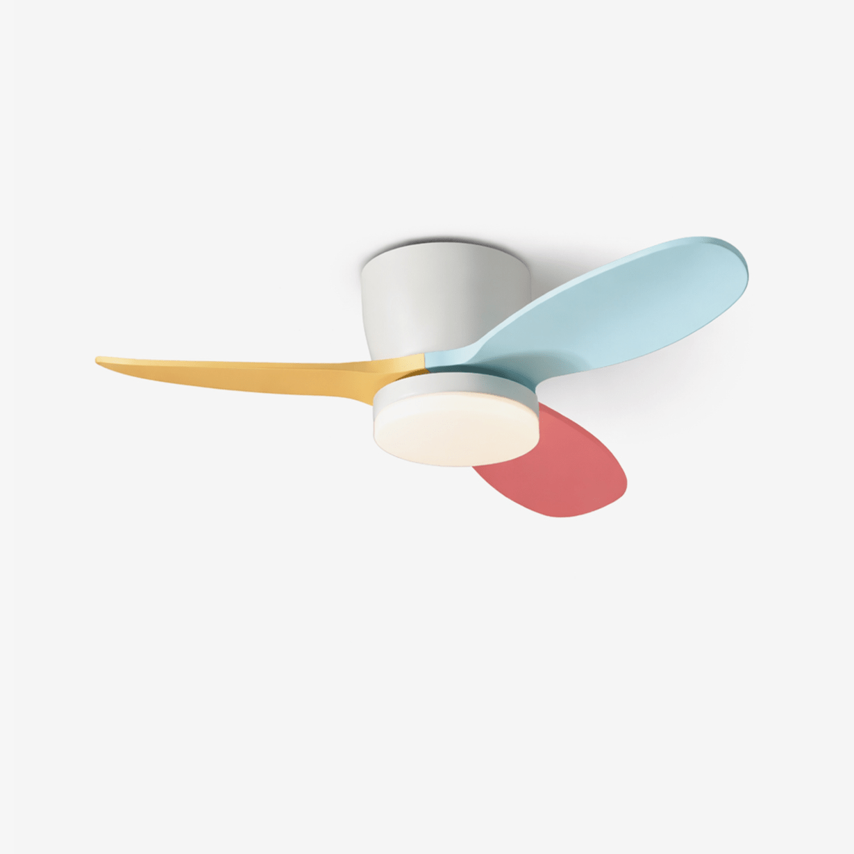 Ceiling Fan Milo with Lighting — Elegant Fan 91cm Modern Design with Remote Control | Sansoti