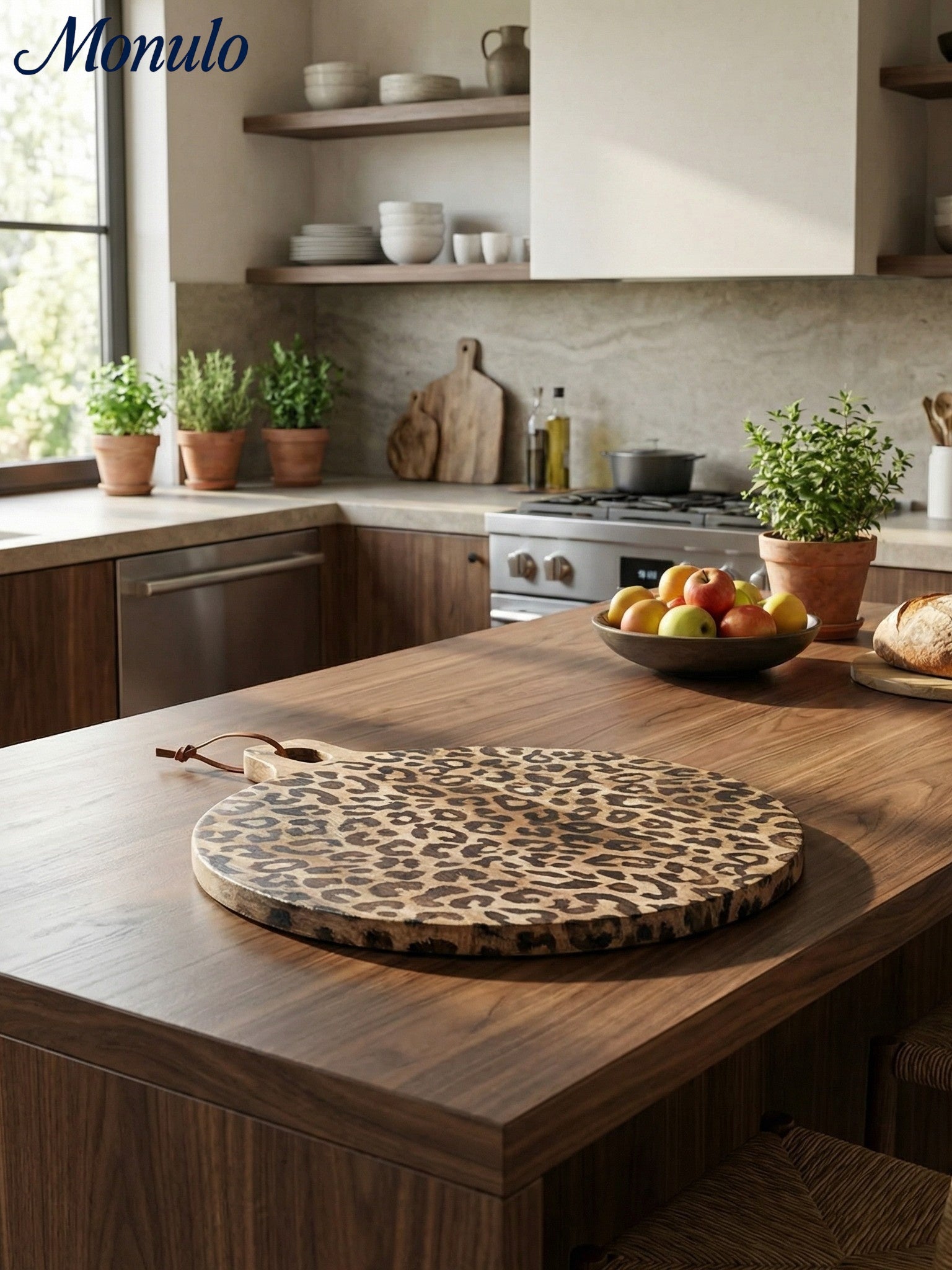 Houten Serveerplank Sapelehout Rond en Vierkant Scandinavisch Design voor Keuken en Tafel | Sansoti