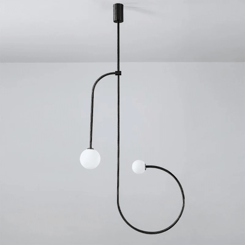Mobiel Plafondlamp met Glazen Bollen – Modern Messing of Zwart Design – 9 Configuraties – G9 & G4 Fitting | Sansoti