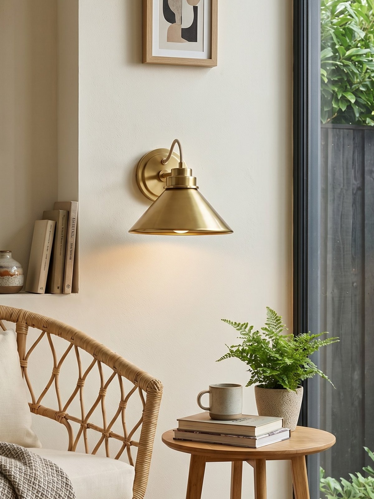 Globe Wandlamp met Gebogen Arm – Moderne Industriële Verlichting voor Badkamer, Slaapkamer en Gang | Sansoti