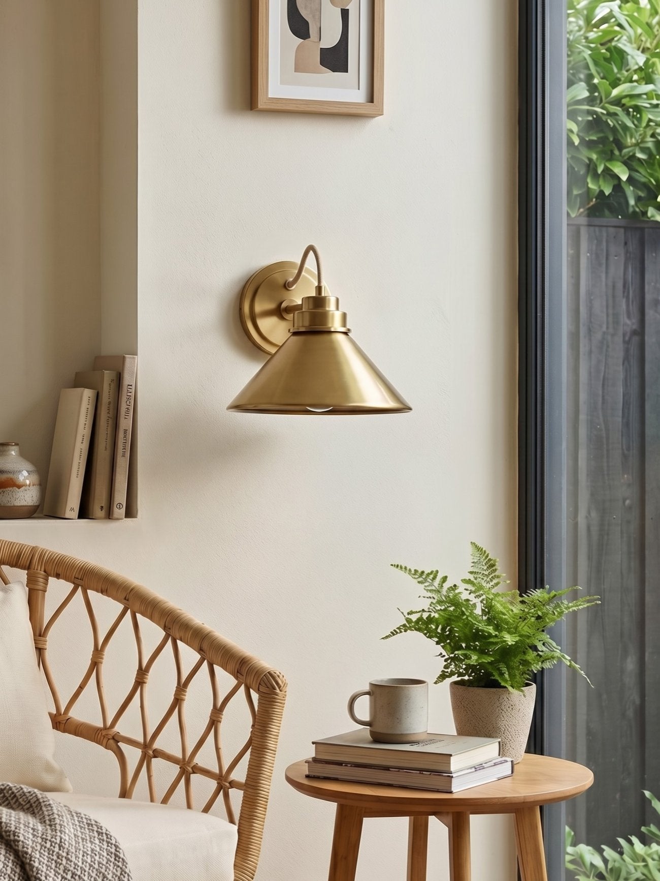 Globe Wandlamp met Gebogen Arm – Moderne Industriële Verlichting voor Badkamer, Slaapkamer en Gang | Sansoti