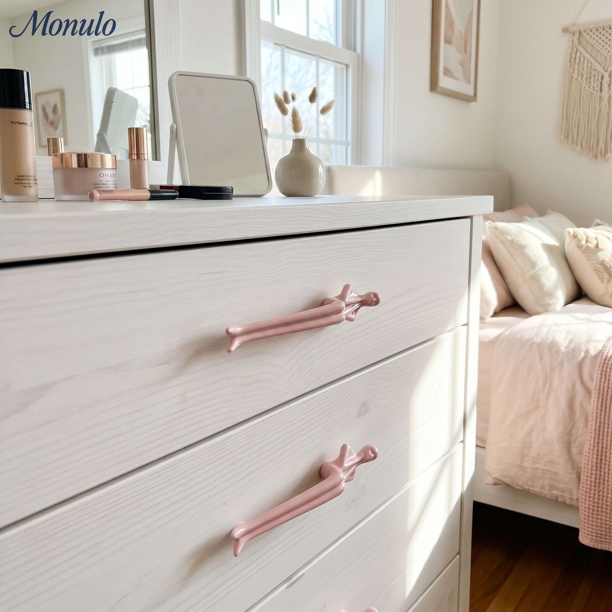 Minimalistische Kastgreep - Messing Zilver Roze - Scandinavisch Design Meubels | Sansoti