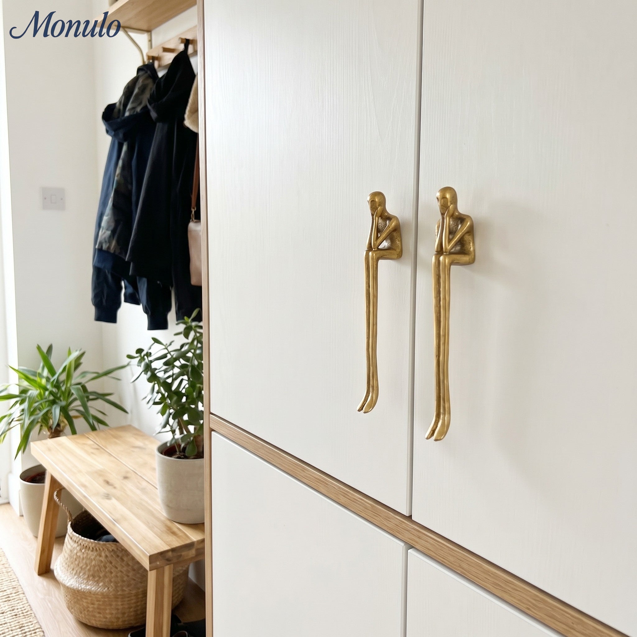 Minimalistische Kastgreep - Messing Zilver Roze - Scandinavisch Design Meubels | Sansoti