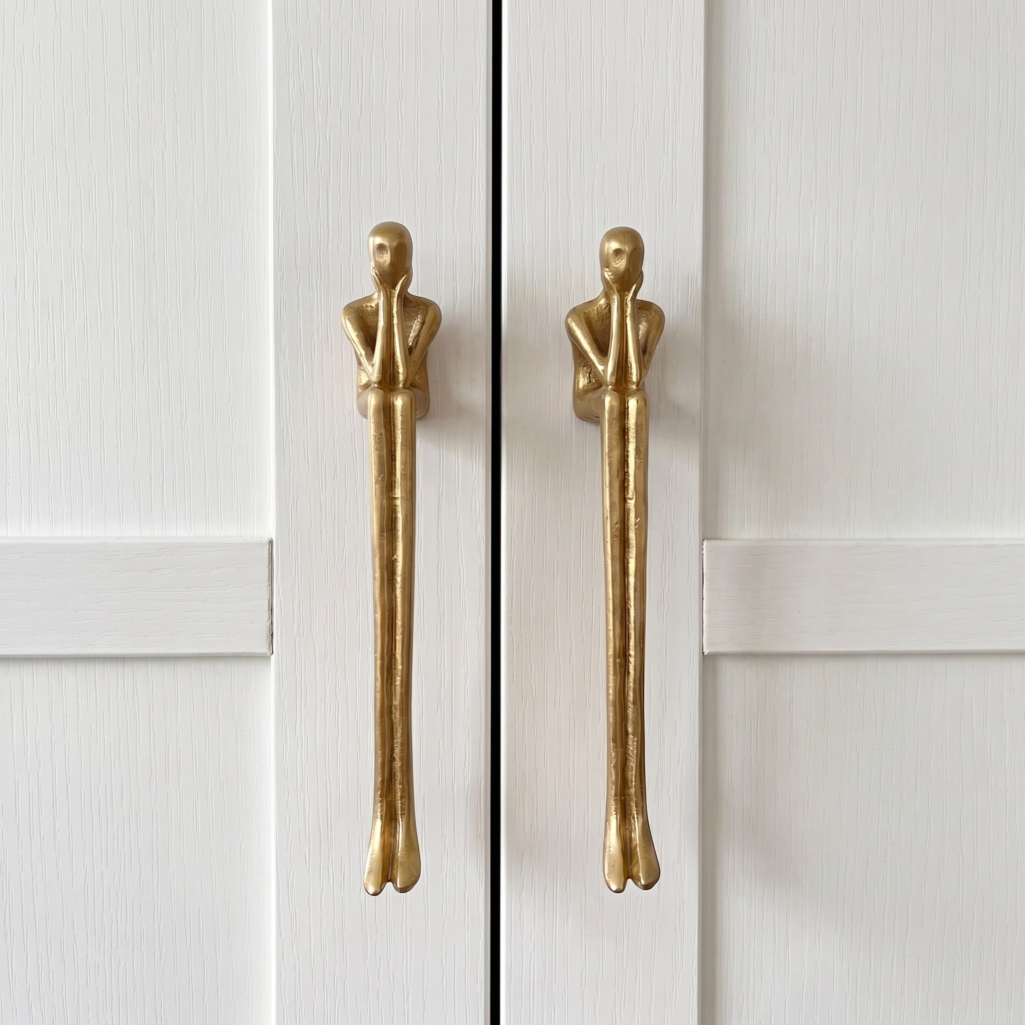 Minimalistische Kastgreep - Messing Zilver Roze - Scandinavisch Design Meubels | Sansoti