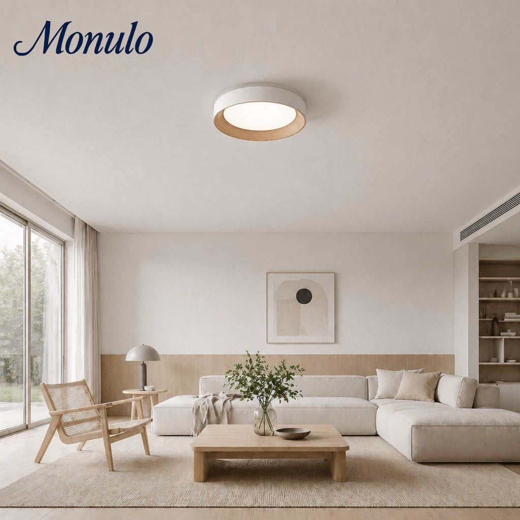 Minimalistische Plafondlamp Rond Laagbouw Slaapkamer Plafondverlichting LED | Sansoti