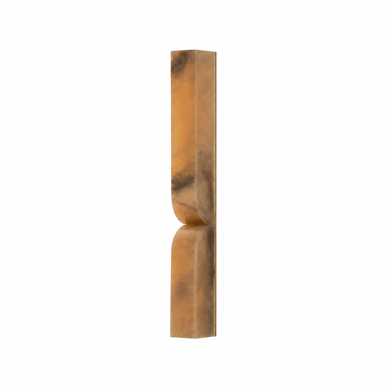 Natuursteen Wandlamp – Massief Alabaster met Organische Vormgeving & Warm Licht | Sansoti