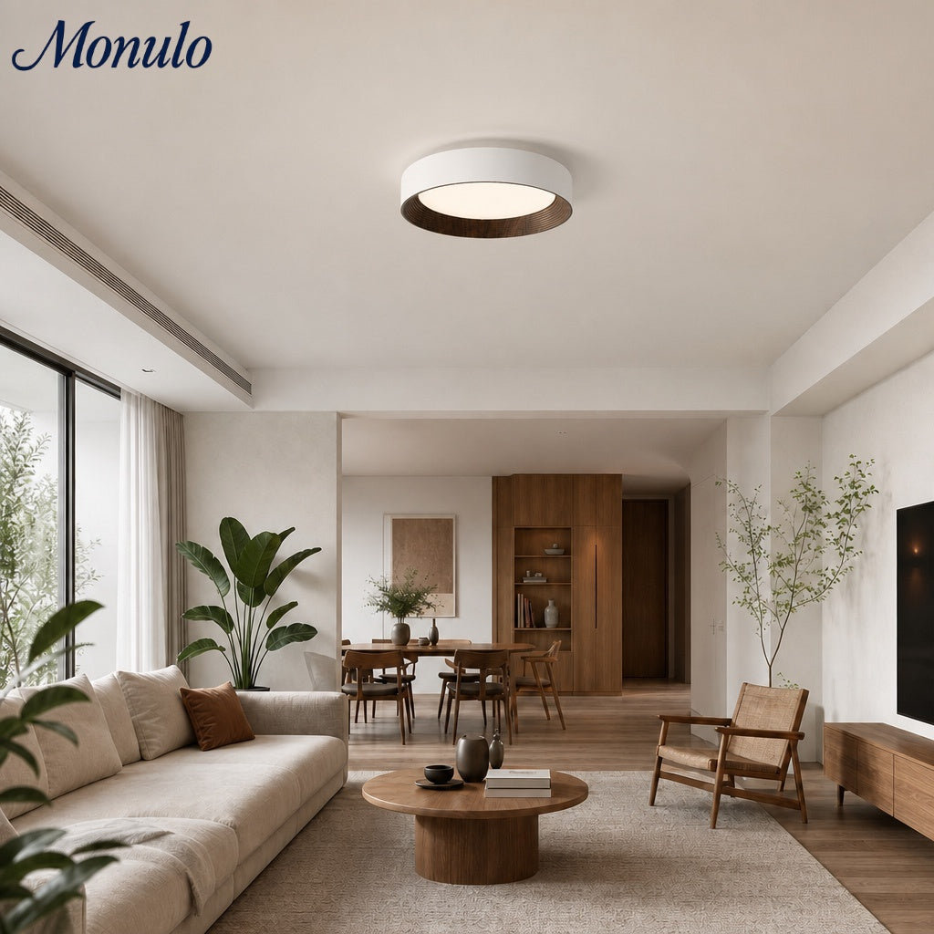 Minimalistische Plafondlamp Rond Laagbouw Slaapkamer Plafondverlichting LED | Sansoti