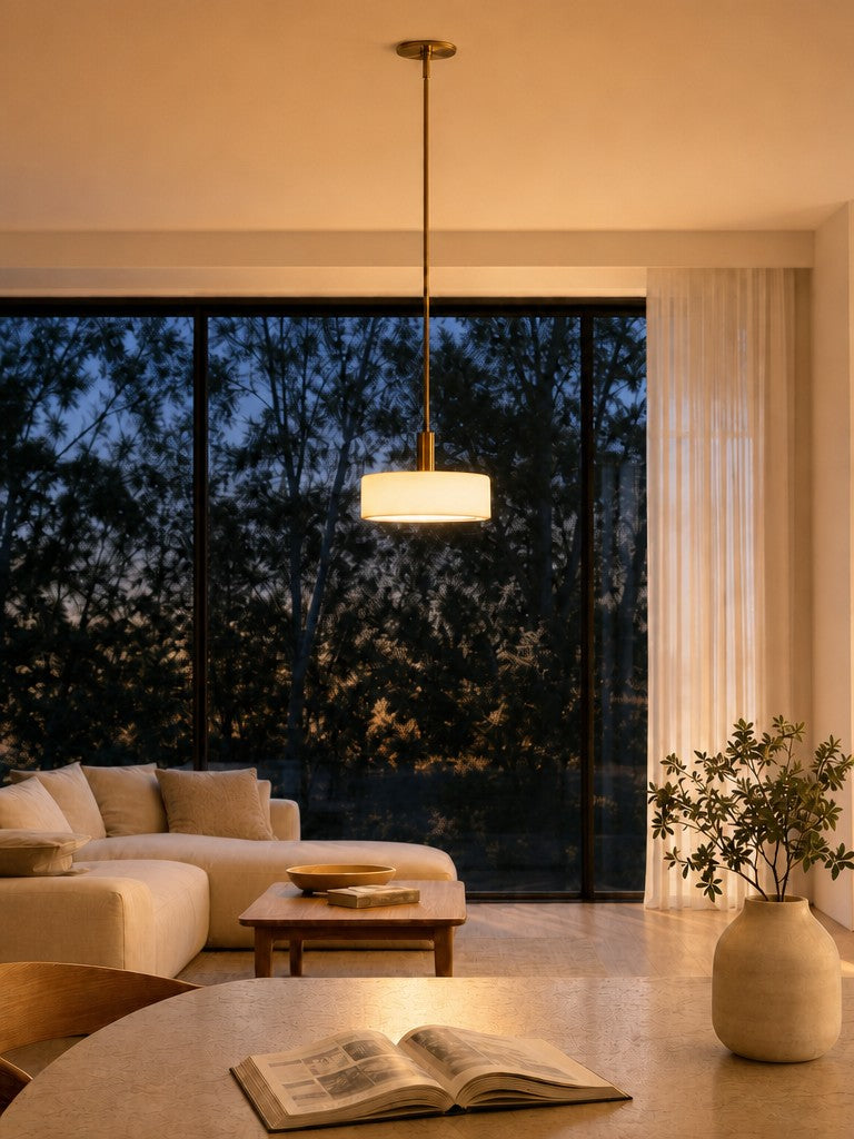 Porselein Hanglamp Minimalistisch Design Wit Groen Zwart Oranje Geel Eetkamer Keuken | Sansoti