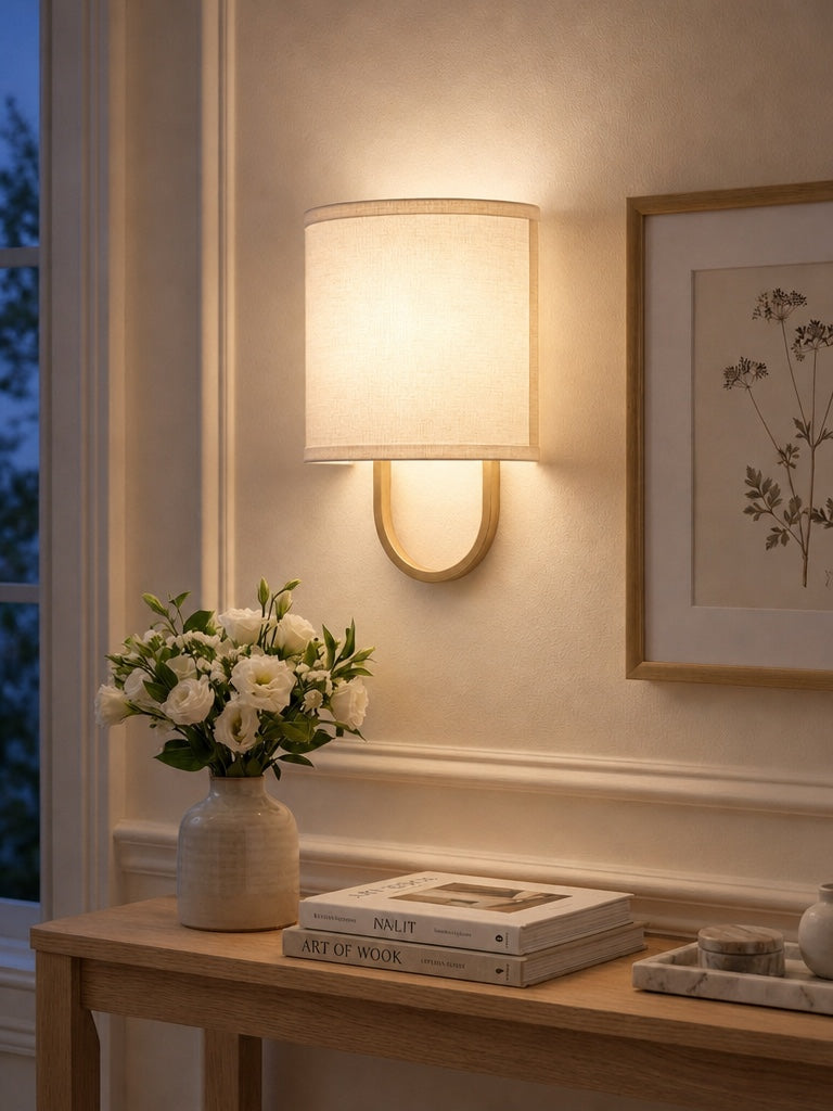 Wandlamp Stoffen Kap – Moderne Slaapkamer Wandverlichting voor Sfeervolle Ambiance | Sansoti