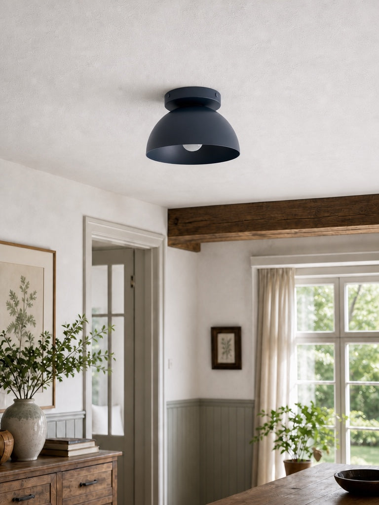 Minimalistische Plafondlamp Dome voor Compacte Ruimtes – Opbouwspot Beschikbaar in Meerdere Kleuren | Sansoti