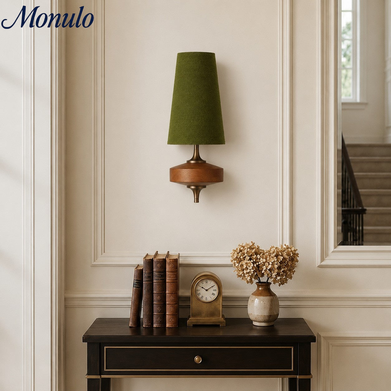 Retro Wandlamp met Stoffen Kap – Vintage Verlichting voor Slaapkamer | Sansoti