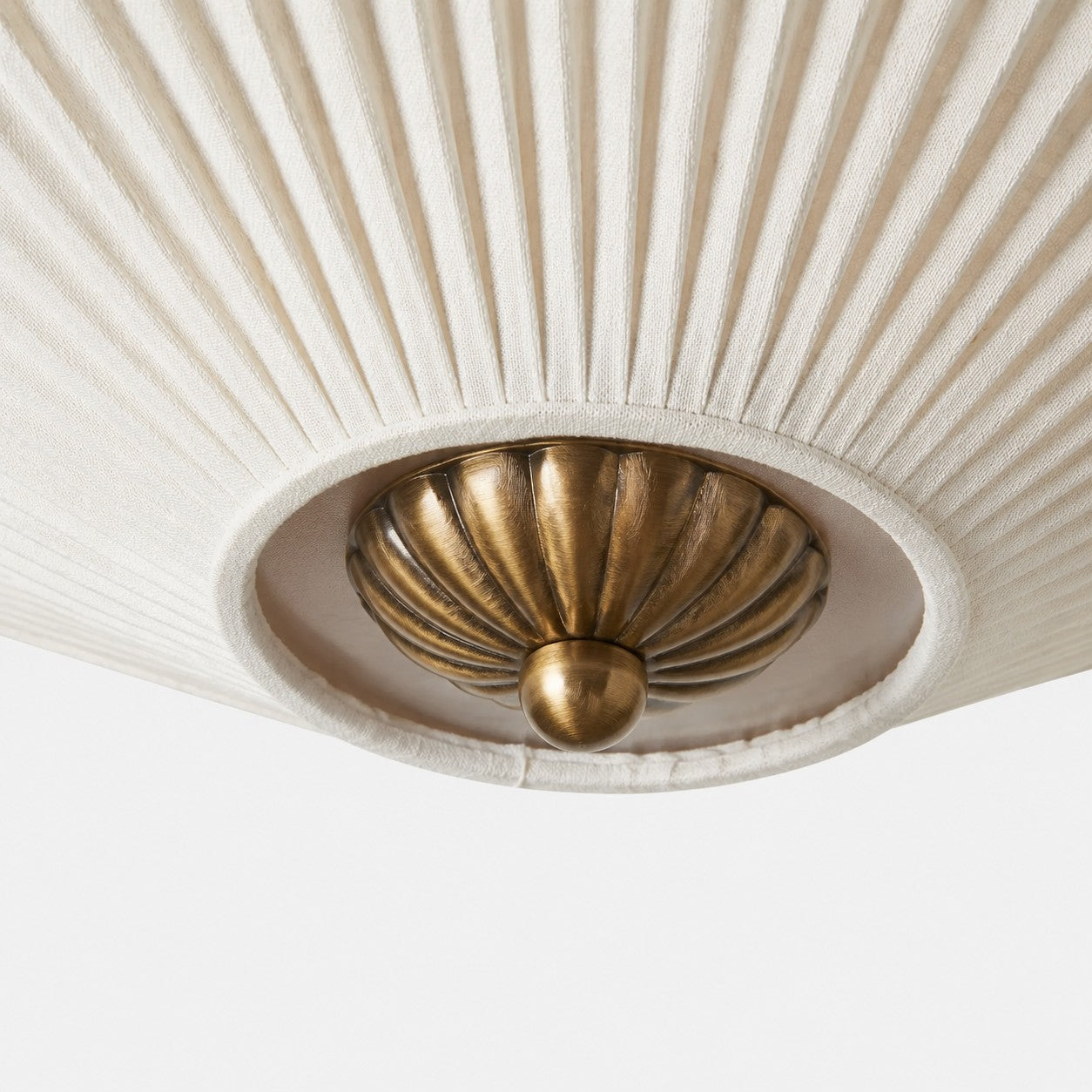 Semi-Flush Plafondlamp Metaal Stoffen Kap Gestroomlijnde Vormgeving Hedendaagse Verlichting Woonkamer Slaapkamer Scandinavisch Interieur Vintage Details | Sansoti