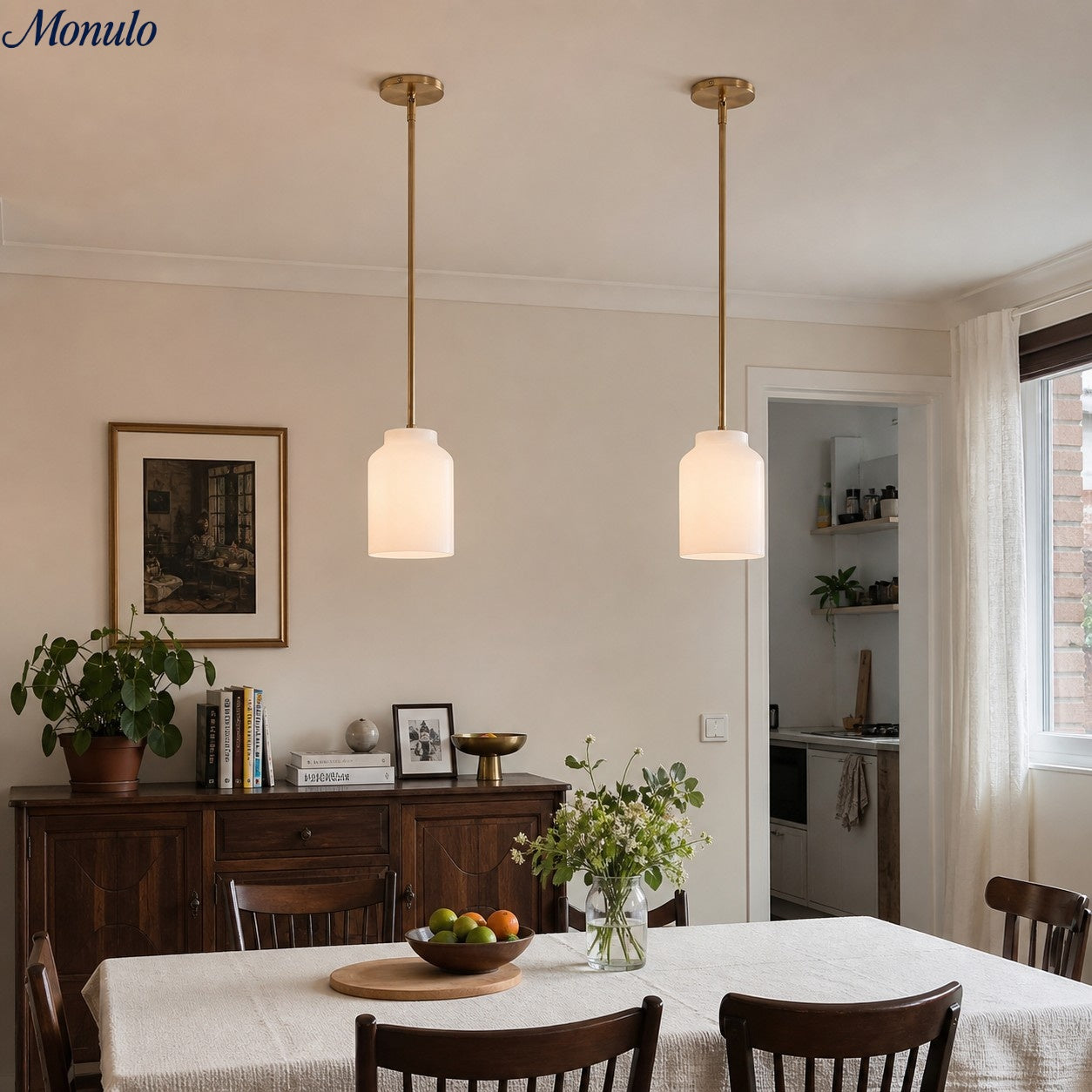 Scandinavische Hanglamp – Moderne Metalen Designlamp in Matte Afwerking – Stijlvolle Pendelverlichting voor Eetkamer Keuken Woonkamer | Sansoti