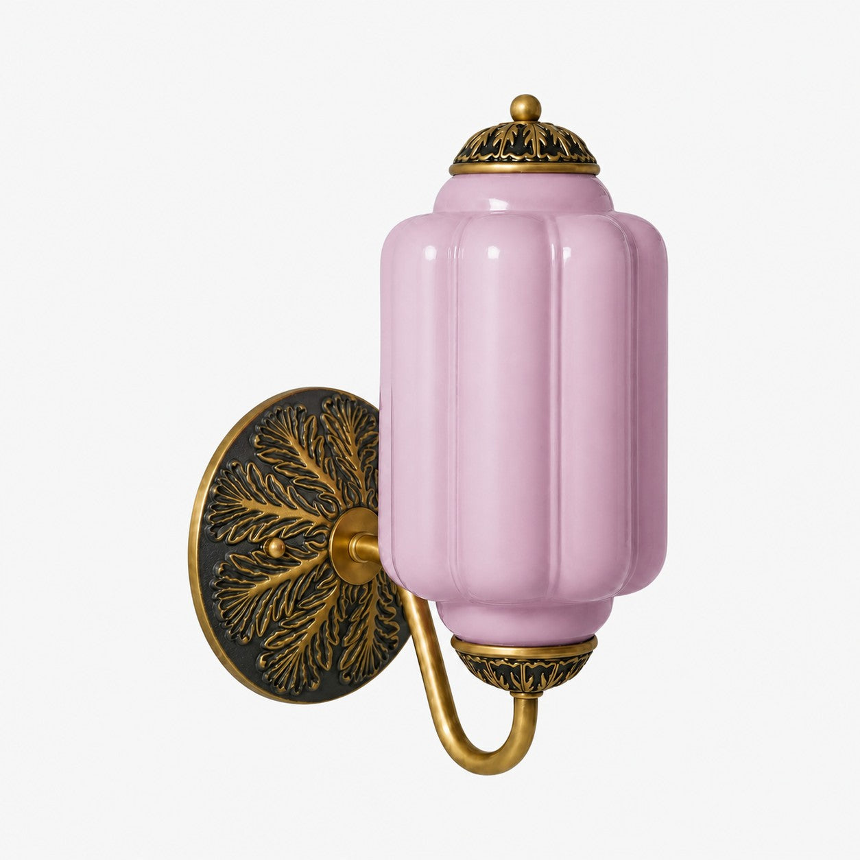 Eloise Vintage Scalloped Milk Glass Wall Sconce - Modern Accent Lighting for Bathroom and Bedroom