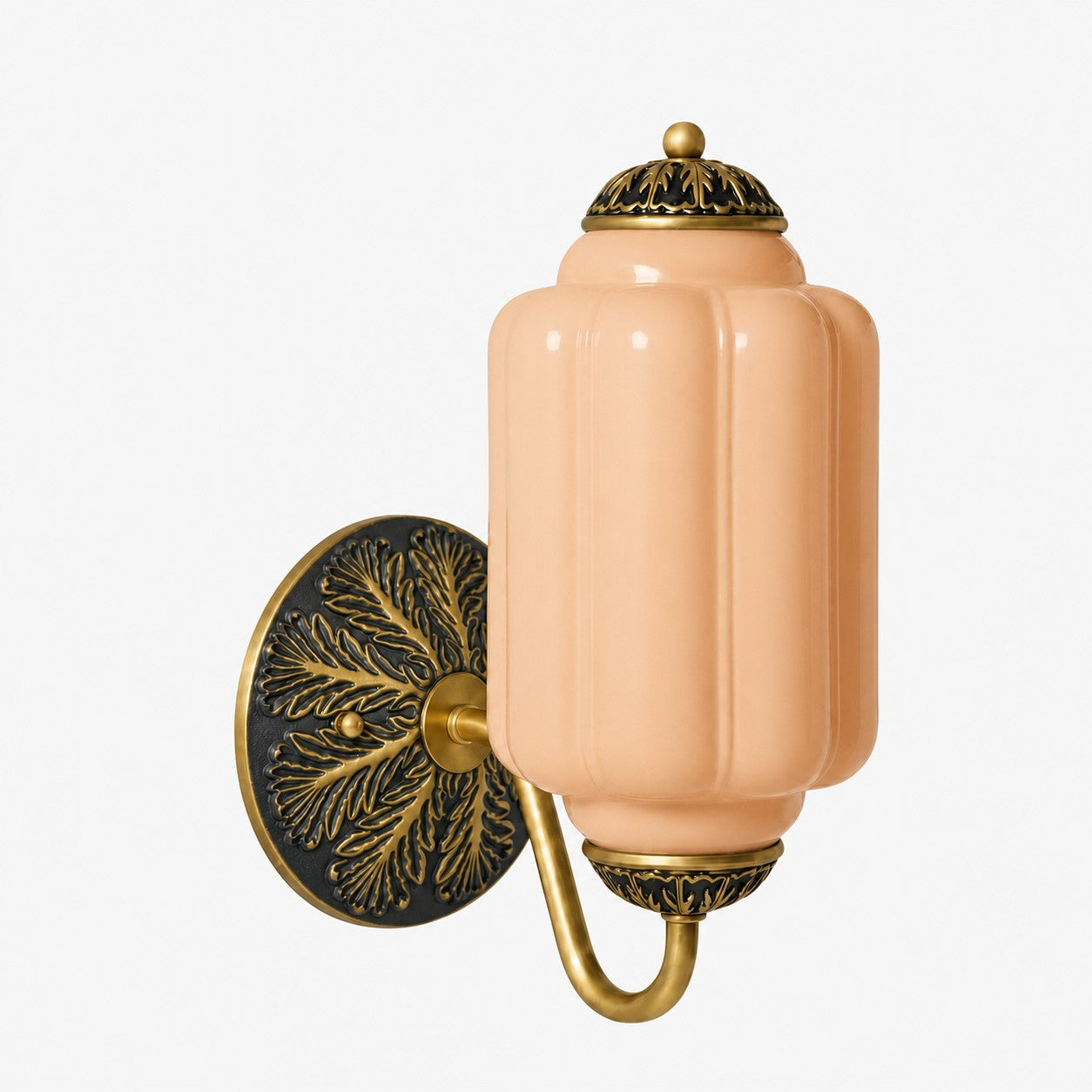 Melkglazen Wandlamp Eloise voor Hal en Slaapkamer | Vintage Wandverlichting met Melkwit Glas | Sansoti