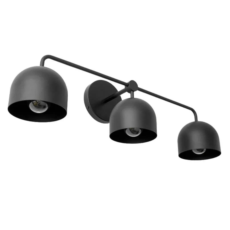 Koepelkapjes Wandlamp Modern Scandinavisch Metaal Zwart Messing 2-3 Lichtpunten Badkamer Hal Slaapkamer Sfeerverlichting | Sansoti