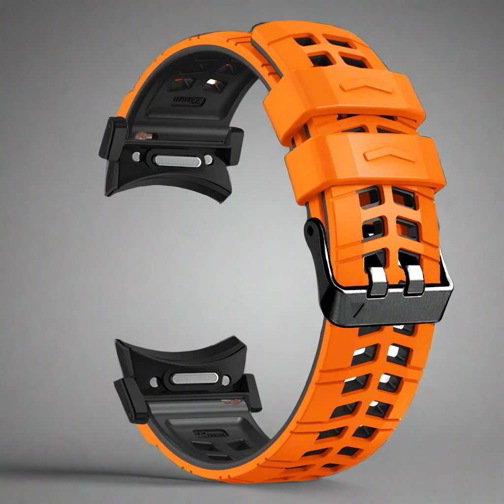 Bracelet de sport en silicone pour montre connectée de 47 mm, noir, orange, gris, rouge, bleu, blanc, vert, réglable et confortable | Sansoti
