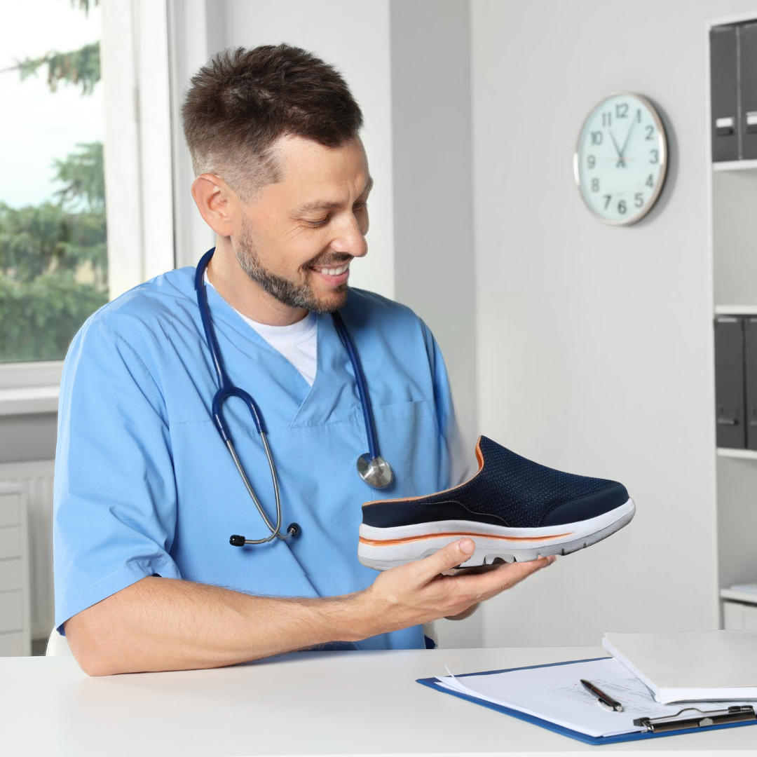 Orthopedische Barefoot Instapschoen Heren Blauw Grijs Beige Zwart Ergonomisch Loopcomfort Breed Wandelen | Sansoti