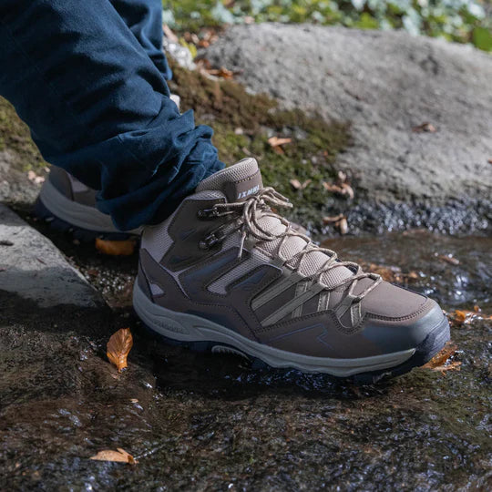 Wandellaarzen Uniseks Hoog Waterafstotend Demping Grip Leer Mesh Outdoor Hiking Enkelhoog Trekking Wandelschoenen | Sansoti