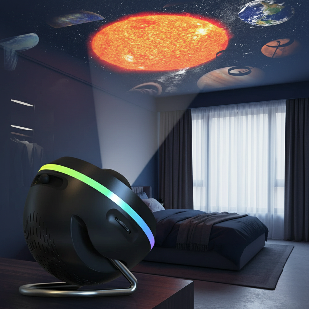 Sternenprojektor mit austauschbaren Scheiben Milchstraße Nebel Himmel Decke Sternenhimmel Schlafzimmer Stimmungsbeleuchtung | Sansoti
