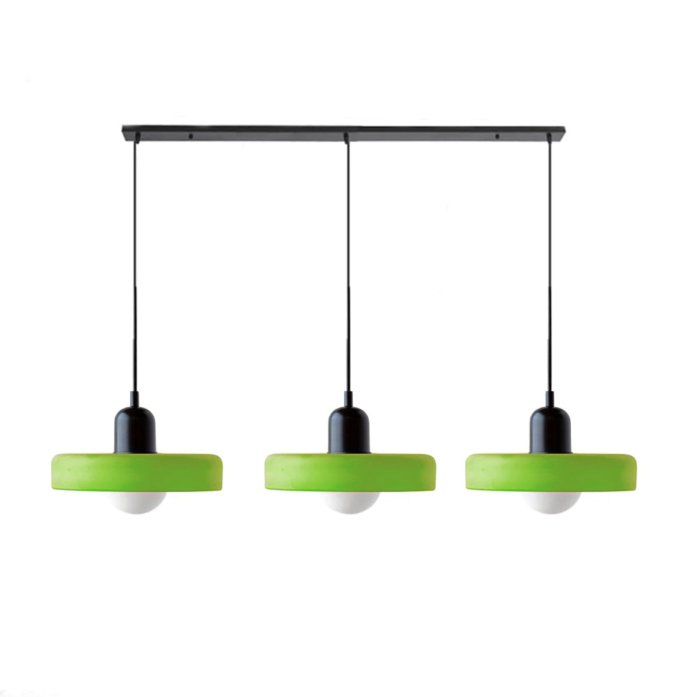 Luccon Suspension Triple Verre G9 Couleurs Rétro Table à Manger Salon Design Éclairage Multi-lampes | Restfield