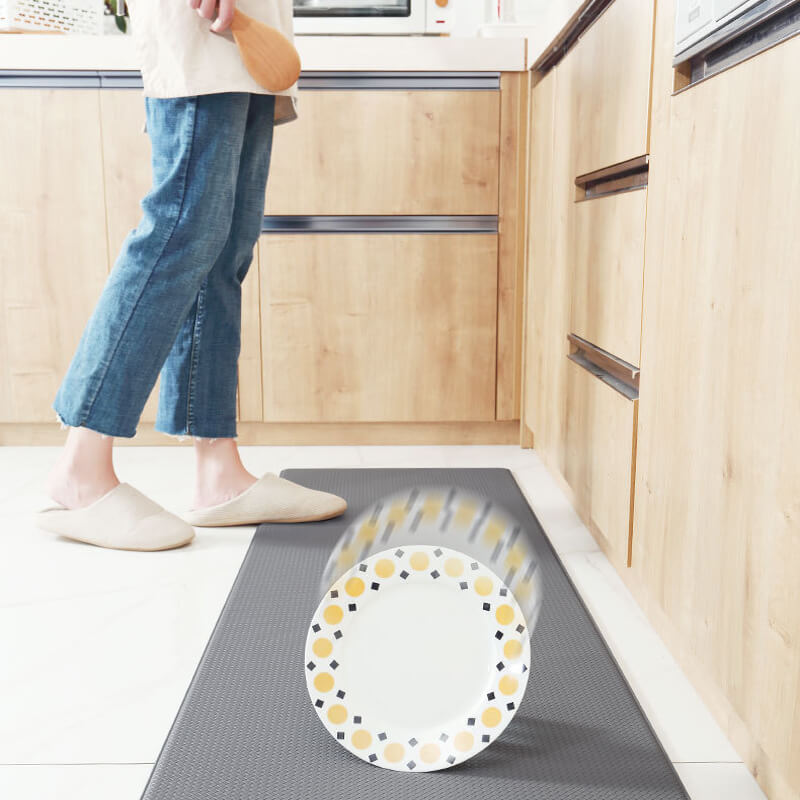 Antislip Keukenmat PVC Waterdicht 45x75 tot 180cm Comfort Antifatigue Stamat voor Keuken en Werkplek | Sansoti