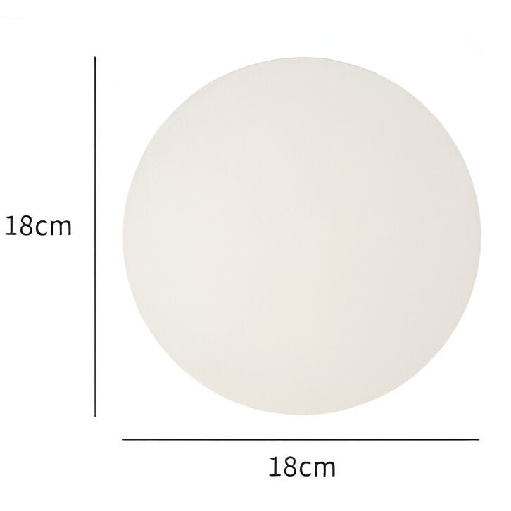 Wandlamp Rond Gesatineerd Glas Minimalistisch Japandi Ø12 Ø20 Slaapkamer Hal | Sansoti