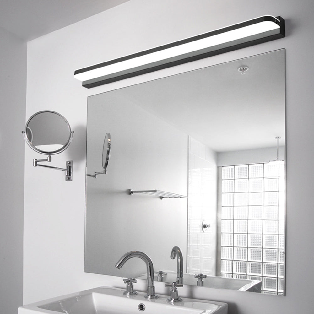Rectangular LED Mirror Lamp Wall Light Bathroom Bedroom Stainless Steel Modern Waterproof Design Home Decor | Sansoti