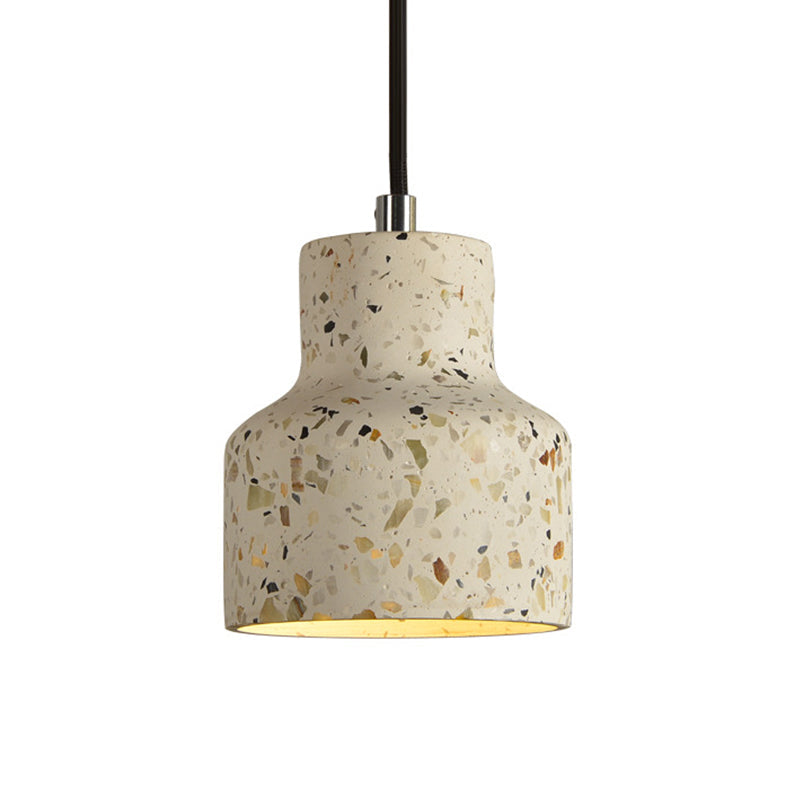 Lampa wisząca z cementu terrazzo, oświetlenie stołu jadalnego, industrialny design, lampa pendel, oprawka E26 E27, styl nordycki | Sansoti
