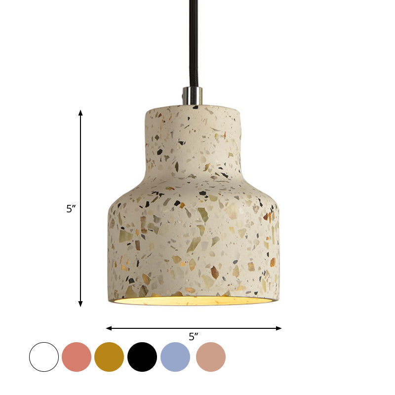 Lampa wisząca z cementu terrazzo, oświetlenie stołu jadalnego, industrialny design, lampa pendel, oprawka E26 E27, styl nordycki | Sansoti