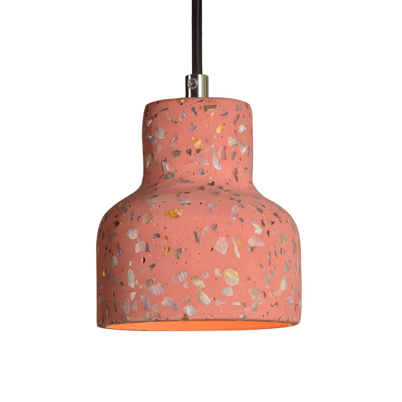 Lampa wisząca z cementu terrazzo, oświetlenie stołu jadalnego, industrialny design, lampa pendel, oprawka E26 E27, styl nordycki | Sansoti