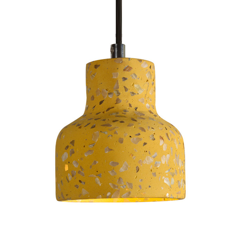 Lampa wisząca z cementu terrazzo, oświetlenie stołu jadalnego, industrialny design, lampa pendel, oprawka E26 E27, styl nordycki | Sansoti
