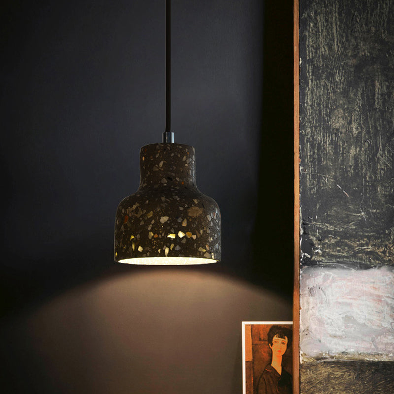 Lampa wisząca z cementu terrazzo, oświetlenie stołu jadalnego, industrialny design, lampa pendel, oprawka E26 E27, styl nordycki | Sansoti