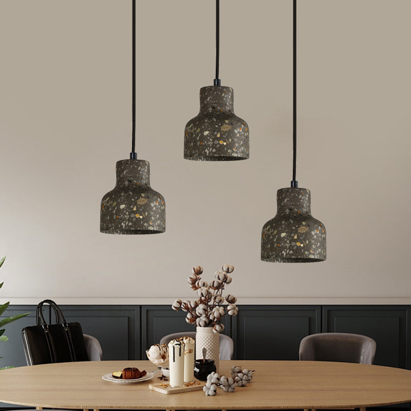 Lampa wisząca z cementu terrazzo, oświetlenie stołu jadalnego, industrialny design, lampa pendel, oprawka E26 E27, styl nordycki | Sansoti