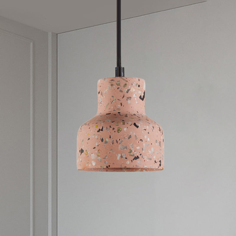 Lampa wisząca z cementu terrazzo, oświetlenie stołu jadalnego, industrialny design, lampa pendel, oprawka E26 E27, styl nordycki | Sansoti