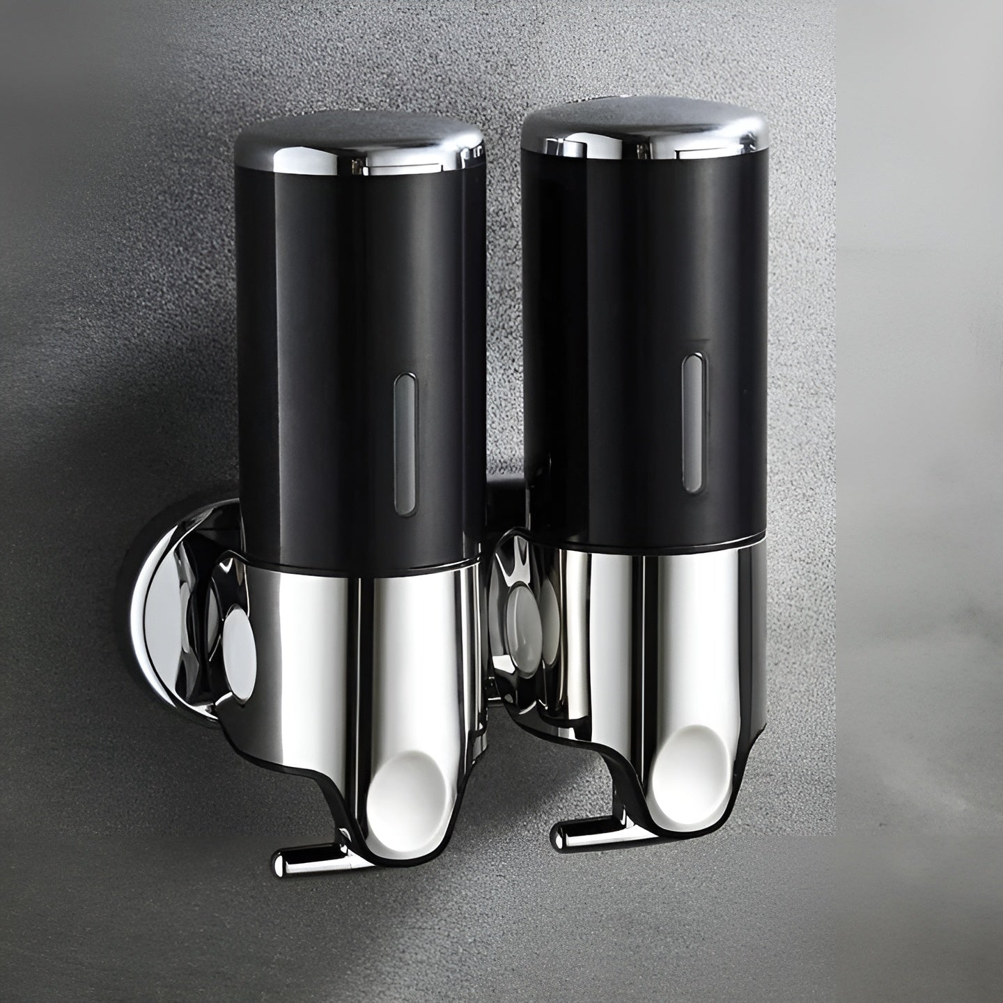 Wandzeepdispenser 500ml Wandmontage RVS Chroom Badkamer Keuken Enkel Dubbel Drievoudig Vloeibare Zeep | Sansoti