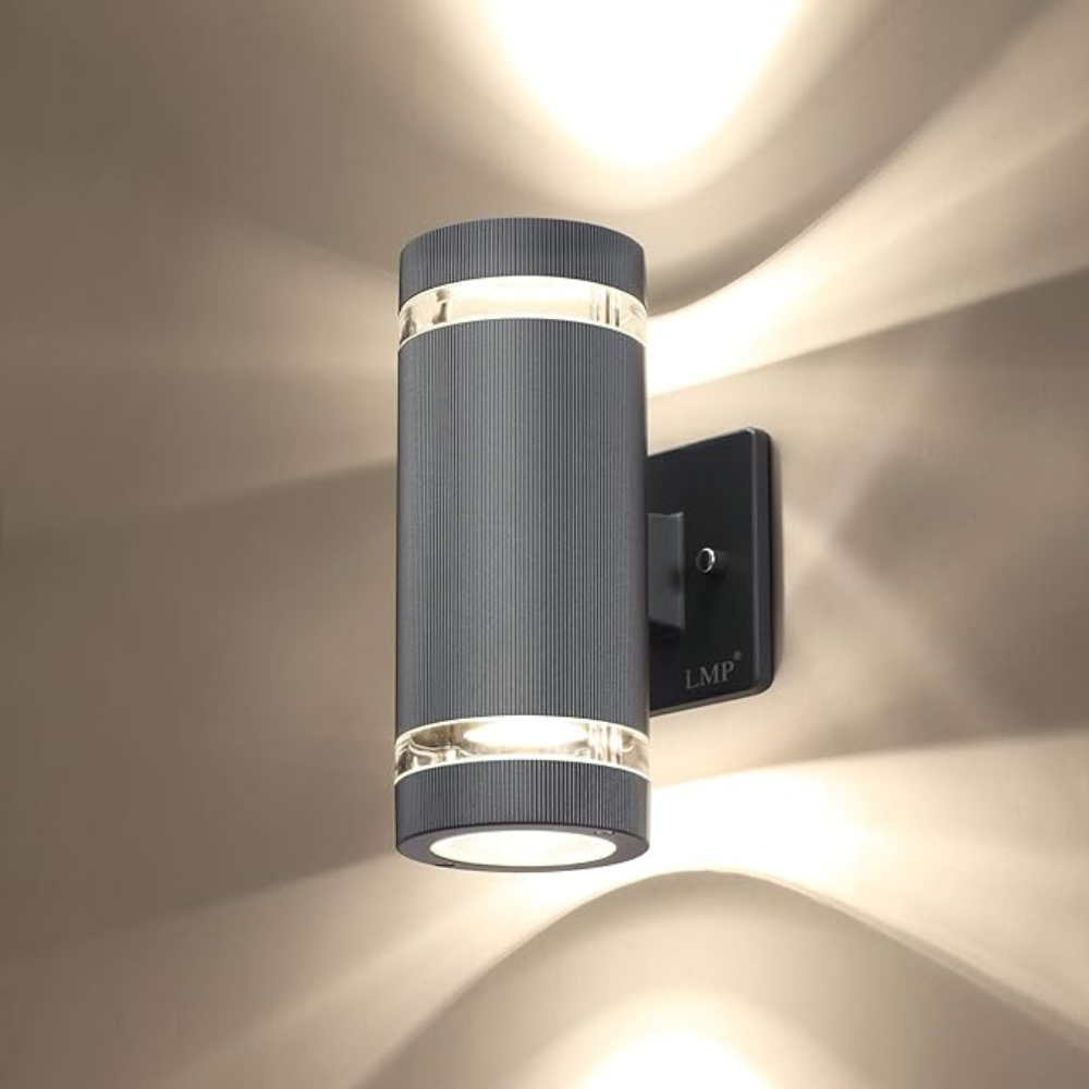 Buiten Wandlamp Up Down Gevelverlichting Waterdicht IP65 E27 Zwart | Sansoti