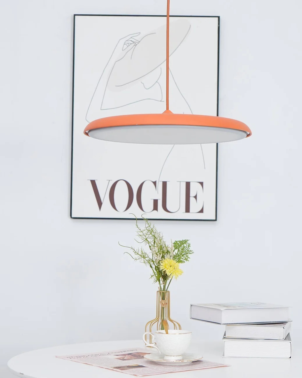 Ronde Hanglamp met Zachte Lichtverspreiding Zwart Grijs Groen Roze Wit Oranje ø25cm ø40cm Modern Scandinavisch Design voor Eetkamer Woonkamer Werkplek | Sansoti