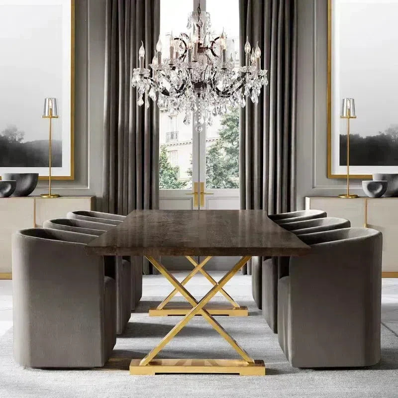 Kroonluchter Kristal Rond 46cm Zwart Messing Eetkamer Woonkamer Entree Hal Slaapkamer Sfeerverlichting | Sansoti