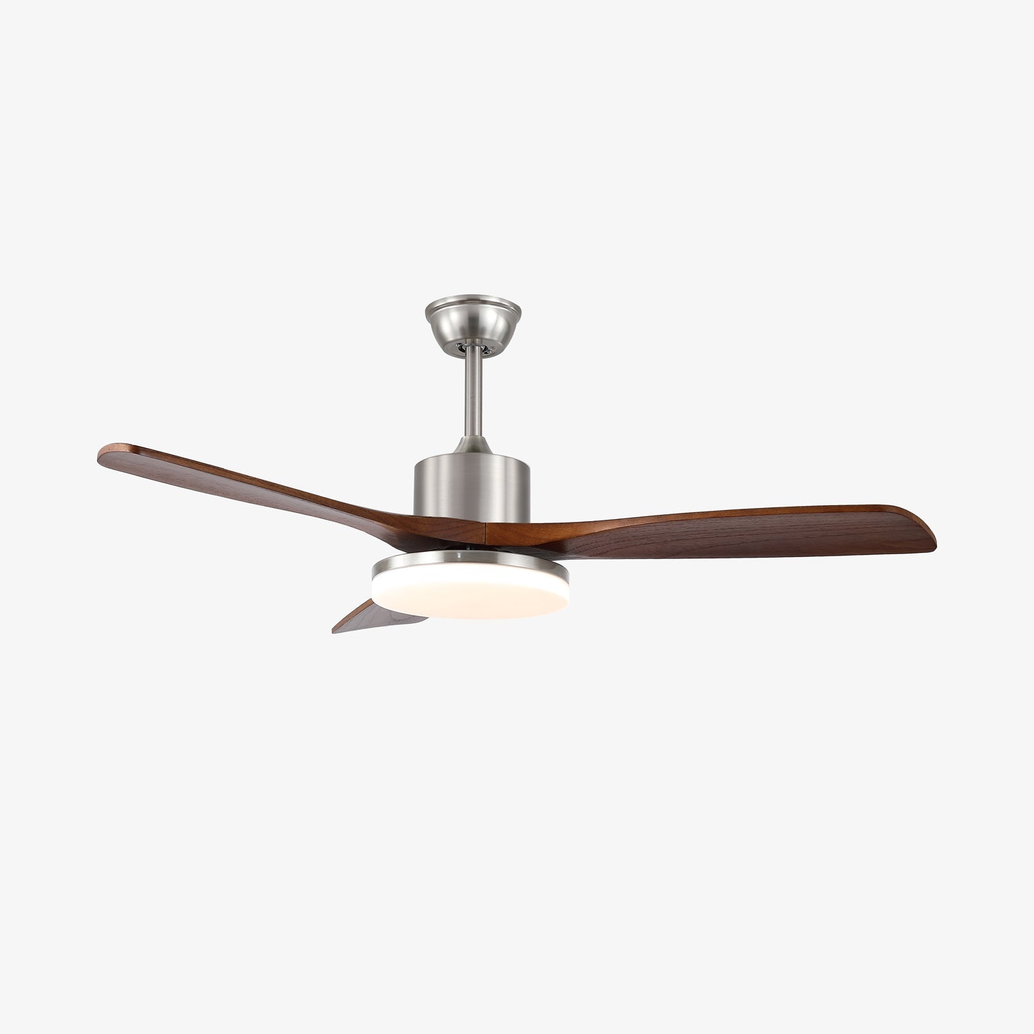 Moderne plafondventilator met verlichting – houtlook design voor ultiem comfort | Sansoti
