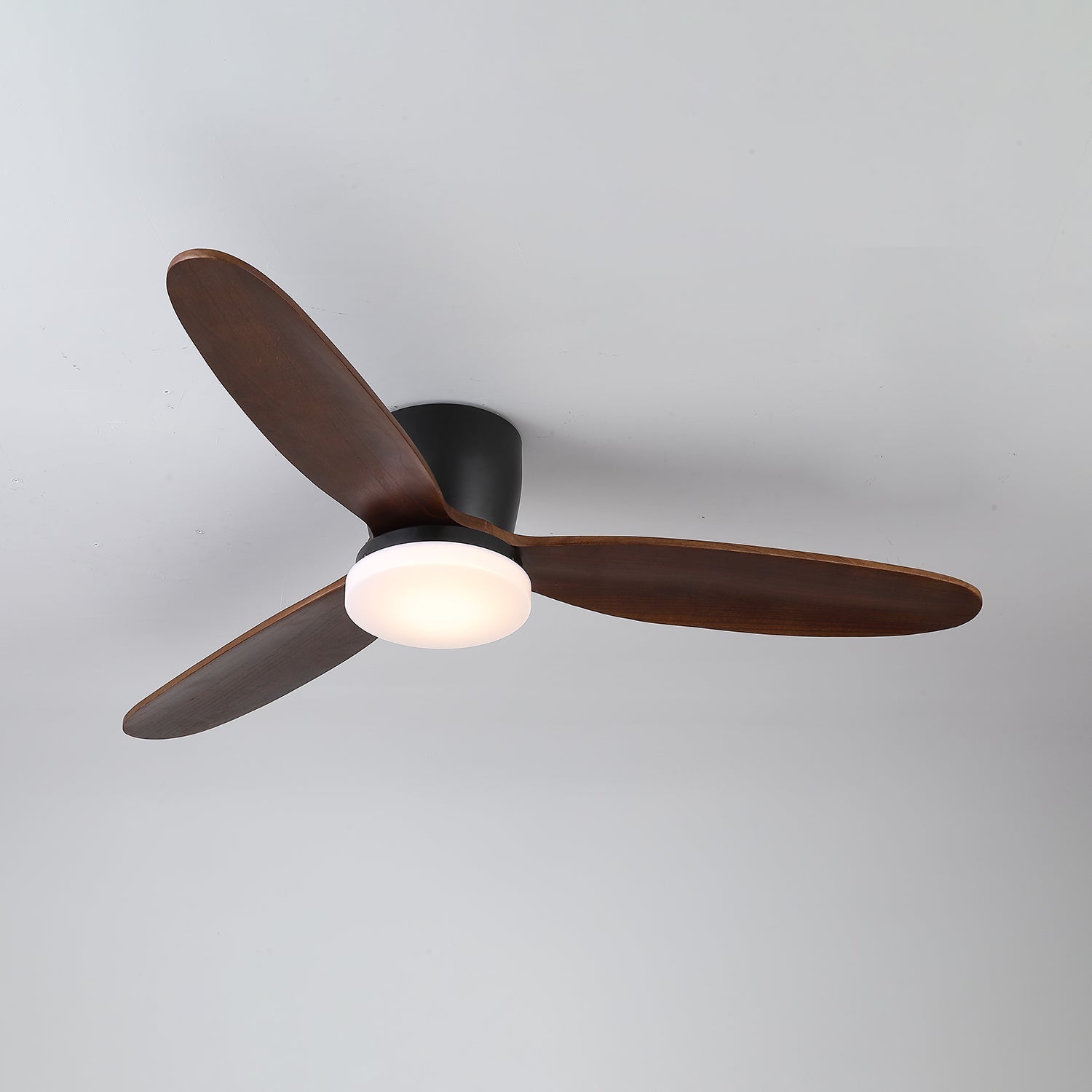 Plafondventilator met Verlichting Athyrs – 35W LED Ingebouwd – 6 Snelheden – Afstandsbediening – Stille Motor – Klassiek Design – Donker Hout – Voor Woonkamer Slaapkamer | Sansoti
