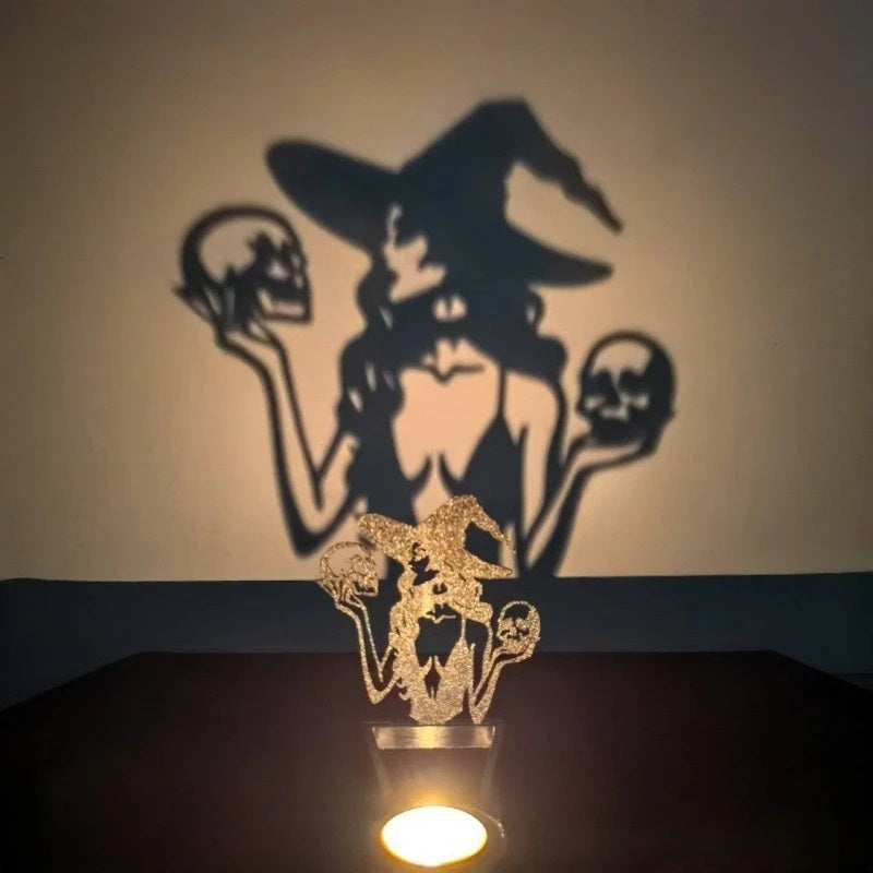 Metall-Kerzenhalter Halloween-Schädel-Design Schwarz 15x8cm Stimmungslicht Dekoratives Ornament Gothic-Tischdekoration | Sansoti