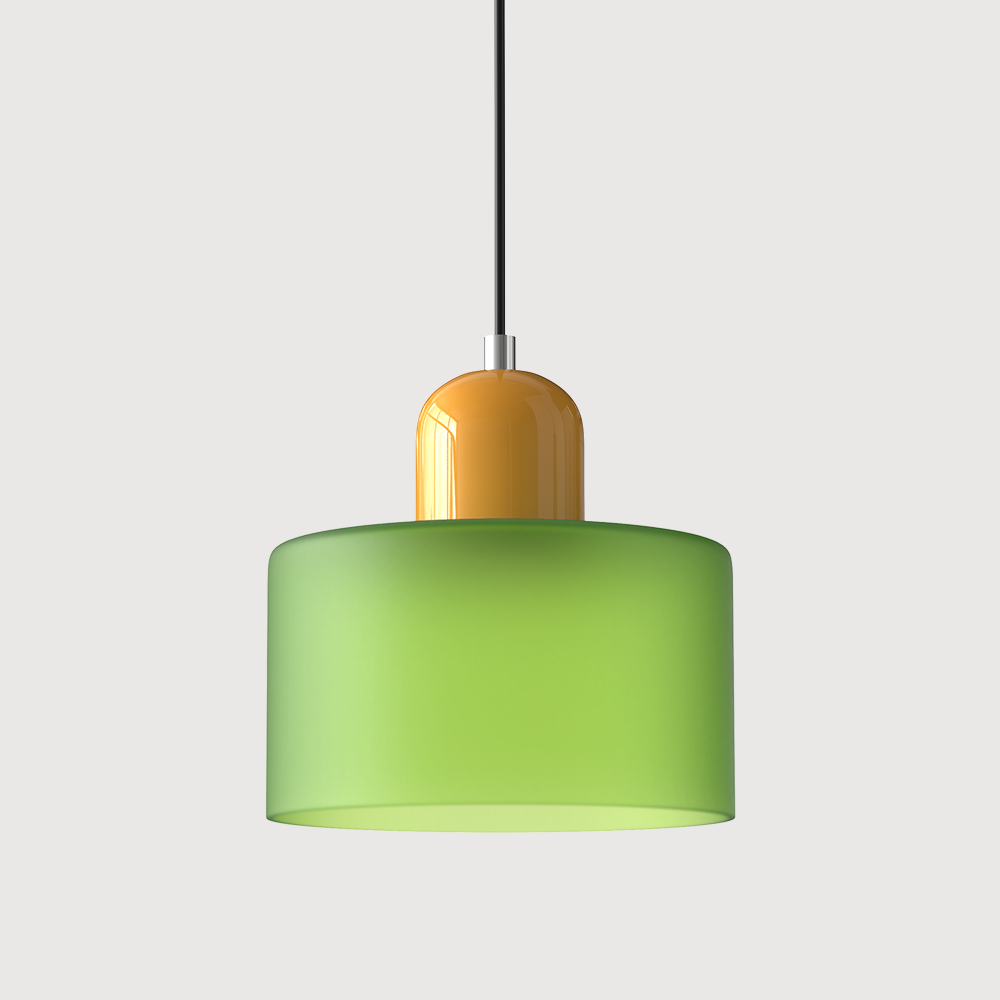 KORA Glazen Hanglamp | Bauhaus-Design Geometrisch Licht | Verstelbaar | E27 | Scandinavisch Interieur Verlichting | Sansoti