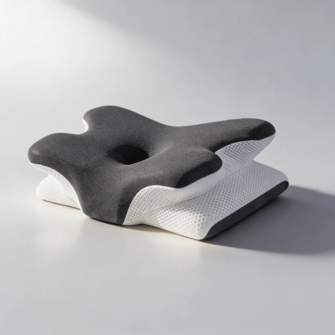 Oreiller cervical réglable en mousse à mémoire de forme, soutien ergonomique du cou, oreiller pour dormir sur le dos, le côté ou le ventre, housse lavable, confort | Sansoti